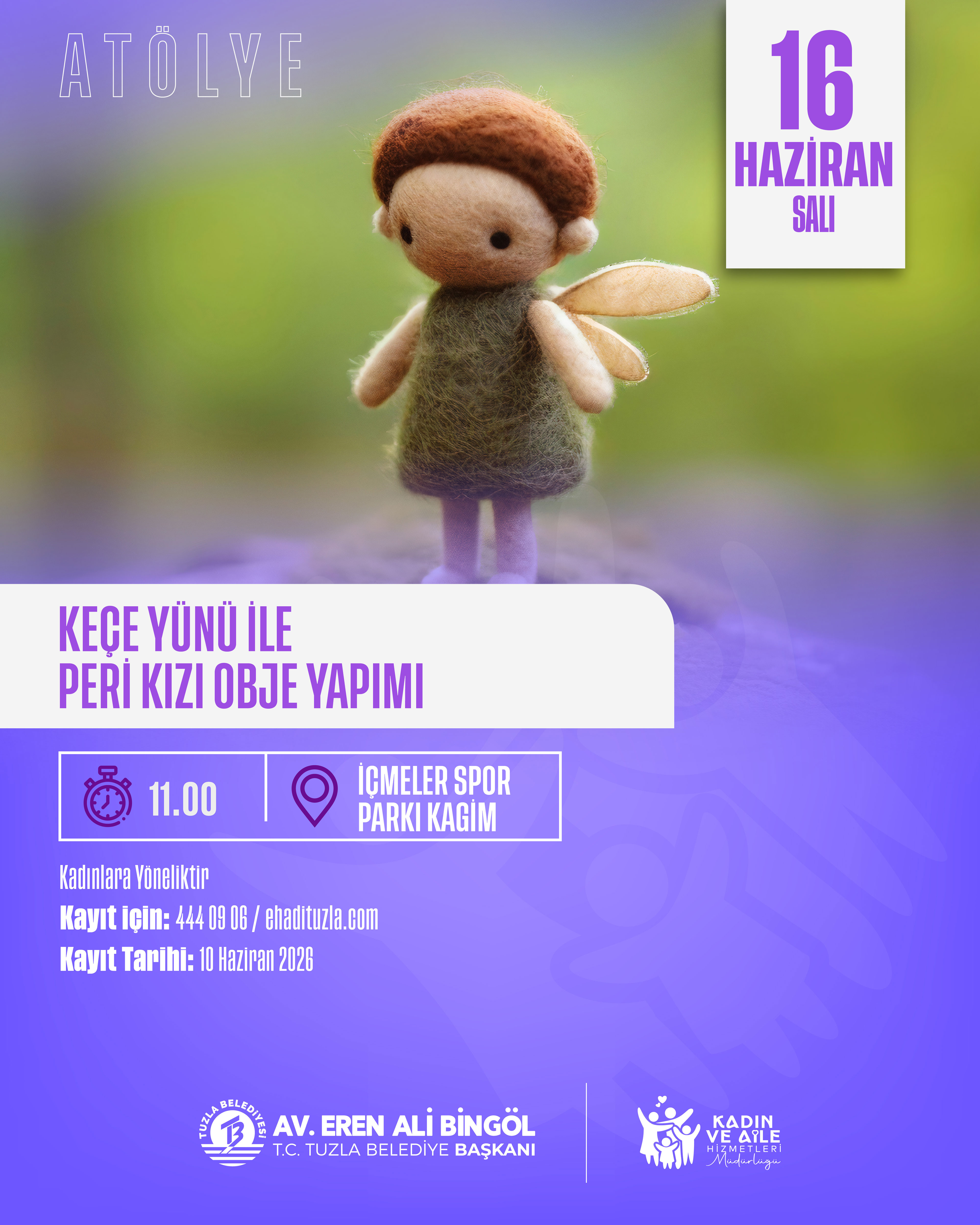 KEÇE YÜNÜ İLE PERİ KIZI YAPIMI